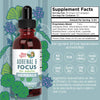 USDA Organic Nootropic Focus Supplement with Ginkgo Biloba - Brain, Memory and Adrenal Support