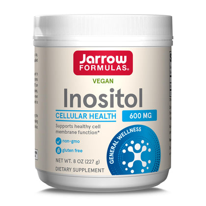 Jarrow Formulas Inositol 600 mg, Dietary Supplement for Cellular Health Support, 8 oz Powder, Approximately 378 Day Supply