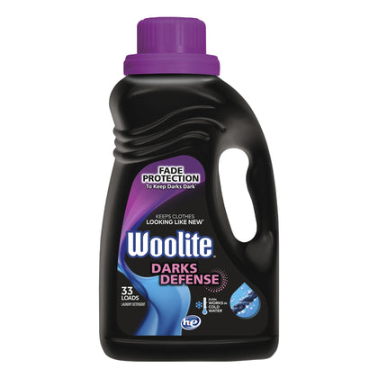 Woolite Darks Defense Liquid Laundry Detergent, Woolite Dark, Laundry Detergent, 33 Loads, 50 Fl Oz, Regular & HE Washers, Packaging May Vary