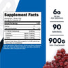 Nutricost BCAA Powder (Grape, 90 Servings) - Optimal 2:1:1 Ratio, Vegetarian, Non-GMO