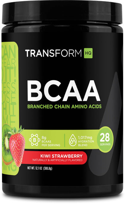 TransformHQ BCAA 2:1:1 Powder - (Kiwi Strawberry) 28 Servings - Perform - Gluten Free, Non-GMO