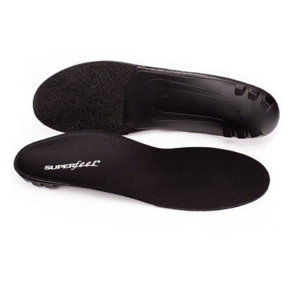 Superfeet All-Purpose Support Low Arch Insoles (Black) - Trim-To-Fit Orthotic Shoe Inserts for Thin, Tight Shoes - Professional Grade - 2.5-5 Men / 4.5-6 Women