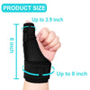 Trigger Thumb Splint - Thumb Spica Support Brace Stabilizer for Pain, Sprains, Arthritis, Tendonitis (Right Hand or Left Hand) (Black)