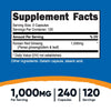 Nutricost Korean Ginseng 1000mg Serving, 240 Capsules - 1000mg Potent Serving Size, 500mg Per Capsule - Korean Red Ginseng - Gluten Free & Non-GMO