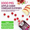 Nature's Nutrition Apple Vinegar Gummy for Weight Loss 1000mg - Vegan Apple Cider Vinegar Gummies for Detox & Cleanse, ACV Supplement Pills, Vitamin B12, Beetroot & Pomegranate, Non-GMO - 120 Gummies