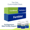 Fairhaven Health FertilAid for Men Prenatal Male Fertility Supplement | Count and Motility Support Pre-Conception for Him | Fertility Support Includes L-carnitine, Zinc, and Folate | 90 Capsules