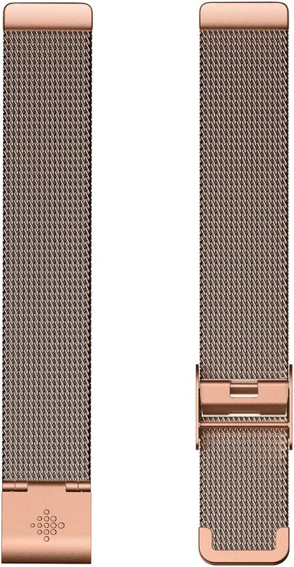 Fitbit Unisex-Adult METALLGEFLECHT Armband Inspire 2 Watch Strap, Edelstahl in Rosegold, One