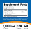 Nutricost Bacopa Monnieri 1,000mg, 120 Capsules (60 Servings) - Non-GMO, Gluten Free, and Vegetarian Friendly