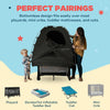 SlumberPod The Original Blackout Sleep Tent Travel Essential for Baby and Toddlers, Mini Crib and Pack n Play Cover, Sleep Pod with Monitor Pouch and Fan Pouch (Includes Fan), Blocks 95%+ Light, Black