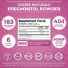 Zazzee PREGNOSITOL Powder, 6 Month Supply, Myo-Inositol and D-Chiro-Inositol 40:1 Fertility Blend, FREE Scoop for Exact Dosage, Premium Balanced Formula, 183 Servings, Vegan, All-Natural and Non-GMO