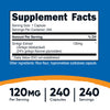 Nutricost Ginkgo Biloba 120mg, 240 Capsules - Extra Strength Ginkgo Biloba Extract - Gluten Free & Non-GMO