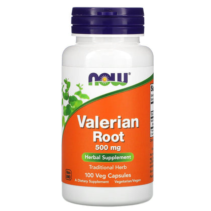 Now Foods Valerian Root, 500 mg, 100 Veg Capsules