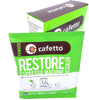 Cafetto Restore Espresso Machine Descaler, Coffee Machine Cleaning Powder for Use In Organic Systems (4 Single Use Packets)