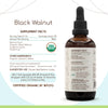 Black Walnut B120 USDA Organic Tincture | Alcohol-Free Extract, High-Potency Herbal Drops | Certified Organic Black Walnut (Juglans Nigra) Dried Hull (4 fl oz)