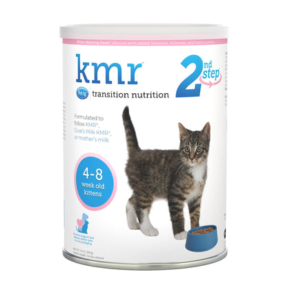 Pet-Ag KMR 2nd Step Kitten Weaning Food - 14 oz - Powdered Kitten Weaning Formula with DHA, Natural Milk Protein, Vitamins & Minerals for Kittens 4-8 Weeks Old - Easy to Digest