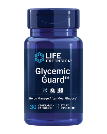 Life Extension Glycemic Guard - Glucose Metabolism Supplement - with Maqui Berry and Clove Extract - Gluten-Free, Non-GMO, Once-Daily, Vegetarian - 30 Capsules