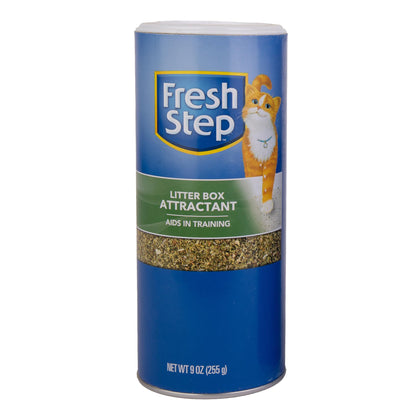 Fresh Step Litter Box Attractant Powder to Aid in Training, 9 Ounces | All Natural Training Aid for Cats and Kittens | Cat Attract Litter Additive for Litter Box, 9 oz - 1 Pack