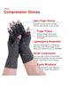 Donfri 2 Pairs Arthritis Compression Gloves Fingerless Gloves for Women Men,Arthritis Pain Relief,Rheumatoid Arthritis,Osteoarthritis, Raynauds, Carpal Tunnel Relief (Anti-Slip, S)