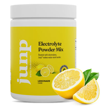 JUNP Hydration Electrolyte Powder, Electrolytes Drink Mix, Hydration Mix, Sugar Free, Gluten Free, 0 Calories, 0 Carbs, Keto Friendly, Kosher, 90 Servings. (Lemonade)