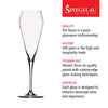 Spiegelau Willsberger Champagne Wine Glasses, Set of 4, European-Made Lead-Free Crystal, Classic Stemmed, Dishwasher Safe, Professional Quality Wine Glass Gift Set, 8.5 oz