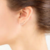 3 pairs sterling silver 10mm endless hoops & 1 pair 3mm ball stud unisex cartilage earrings set rose gold flashed