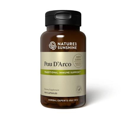 Nature's Sunshine Pau D Arco, 100 Capsules | Supports the Immune System, Provides Antioxidants, and Assists the Natural Detoxification Process