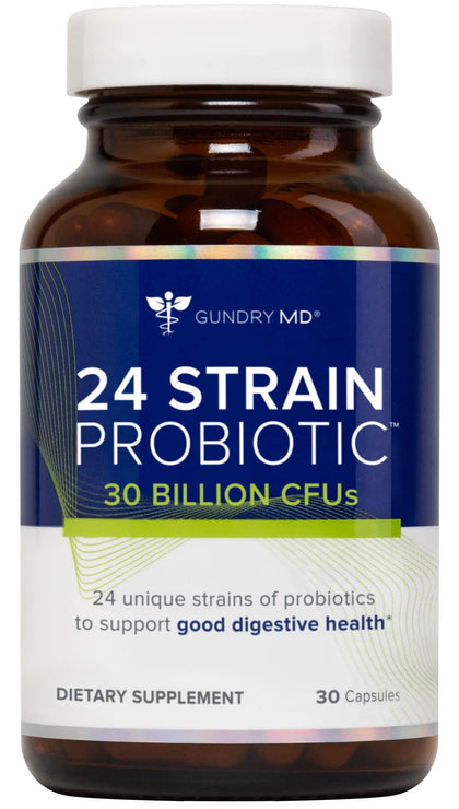 Gundry MD® 24 Strain Probiotic with 30 Billion CFUs, 30 Count