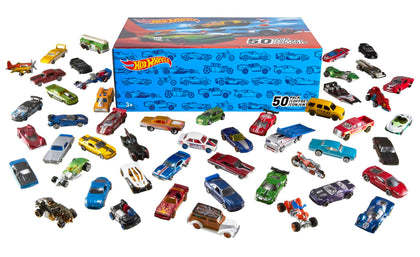 Hot Wheels Set of 50 Toy Trucks & Cars in 1:64 Scale, Individually Packaged Vehicles (Styles May Vary) (Amazon Exclusive)