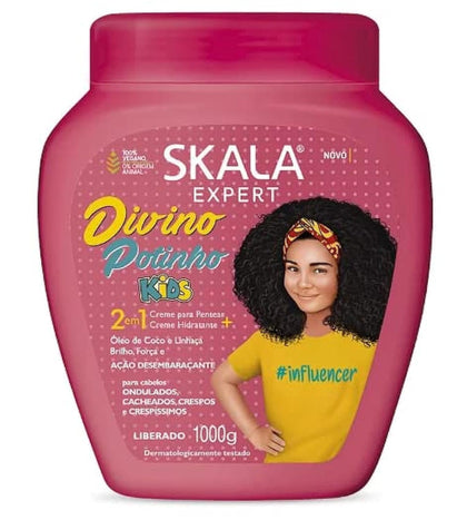 Skala - Expert - Creme de Tratamento 2 em 1 Crespinho Divino 1 Kg - (Divine Little Curls 2 in 1 Treatment Cream Net 33.81 Oz)