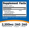 Nutricost Ginger Root Extract 2,200mg, 240 Capsules - Gluten Free, Non-GMO, 550mg of 4:1 Extract