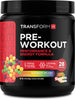 TransformHQ Pre-Workout 28 Servings (Moxie Rainbow Splash) - Performance and Energy Formula - Gluten Free, Non-GMO