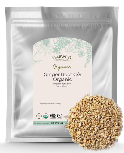 Starwest Botanicals Organic Ginger Root 1/4