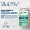 SOLARAY Nattokinase Serrapeptase Supplement - Enteric Coated - 3000 FU Nattokinase Supplement - Circulation, Cardiovascular, Sinus Support - Lab Verified, 60-Day Guarantee - 30 Servings, 30 VegCaps