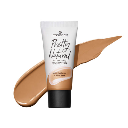 essence cosmetics Pretty Natural hydrating foundation 24h long lasting makeup 30ml (130 Cool Ochre)