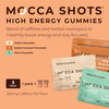 MOCCA SHOTS Caffeine Energy Chew 3-Pack, 200mg of Caffeine per Pack! Caffeine Boost, Coffee Energy Gummy, High Energy Gummies, Vegan, Plant-Based, Gluten-Free (Pack of 3)