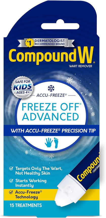 Compound W Freeze Off Advanced Wart Remover with Accu-Freeze, Multicolor, 1 Count