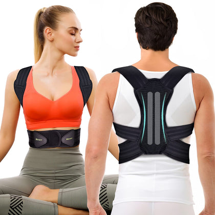 Mercase Posture Corrector for Men and Women, Posture Brace for Back,Shoulders,Hunchback Scoliosis Correction, Adjustable and Comfortable, Medium (23-32 inches)