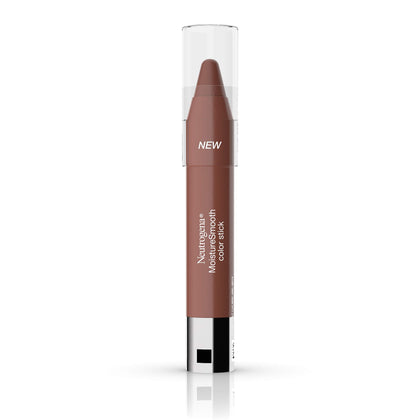 Neutrogena MoistureSmooth Color Stick for Lips, Moisturizing and Conditioning Lipstick with a Balm-Like Formula, Nourishing Shea Butter and Fruit Extracts, 90 Classic Nude,.011 oz