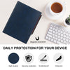 KuRoKo Slim Lightweight Book Folios Leather Case Cover for Remarkable 2 (Navy)