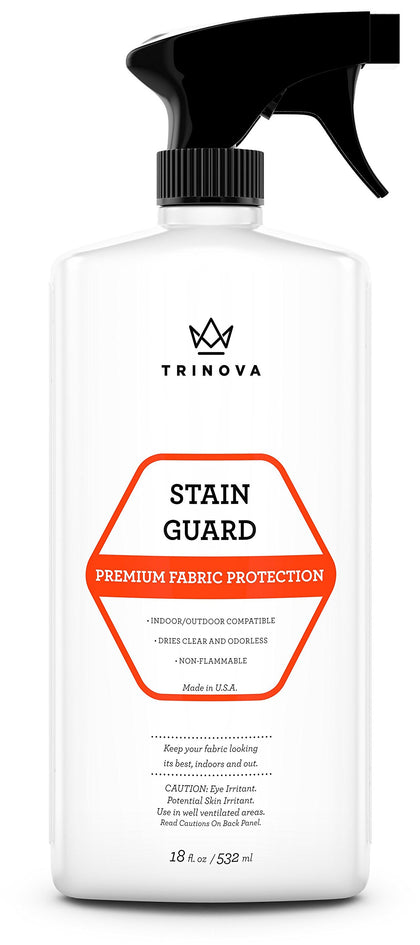 TriNova Non-Aerosol Stain Guard - Fabric Protection Spray for Upholstery, Carpet, Rugs and More to protect from liquid stains (18 fl oz), White