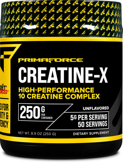 Primaforce Creatine-X 250 Grams - High-Performance 10 Creatine Complex - Unflavored