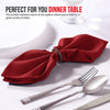 Utopia Home Red Cloth Napkins (12 Pack, 20x20 Inches), Ideal Dinner Napkins for Party, Wedding and Lunch/Dinner