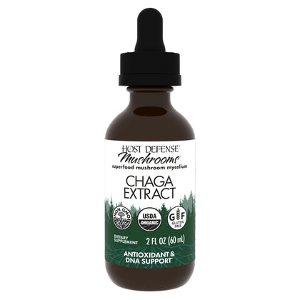 Host Defense Chaga Extract - Immune System Support Supplement - Chaga Mushroom for Antioxidant Activity Support - Liquid Dietary Mushroom Supplement - 2 fl oz (60 Servings)*