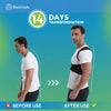 BODVITALS Back Brace And Posture Corrector For Women And Men Adjustable And Lightweight Back Posture Lumbar Support Shoulder, Lower Upper Back