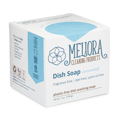 Meliora Cleaning Products Dish Soap Bar, Unscented