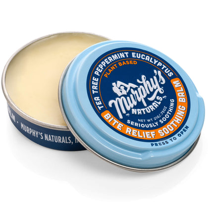 Murphys Naturals Insect Bite Relief Soothing Balm | Plant Based, All Natural Ingredients | Travel/Pocket Sized | 0.75oz