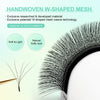 NAGARAKU 5D W Shape Eyelash Extension Supplies Natural Soft Volume 0.07mm D curl 8-15mm Mix Premade Fans Faux Mink Matte Black Cluster Easy Fanning False Lashes