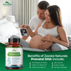 Zazzee Extra Strength Prenatal DHA 500 mg, 180 Enteric Coated Softgels, 1000 mg Omega 3s, 1000 UI Vitamin D3, Burp Free, No Fishy Aftertaste, Superior Triglyceride Form, Purified Deep Sea Fish Oil