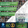 Opportuniteas Grass Fed Whey Isolate Protein Powder - Unflavored 28g Protein Powder Without Artificial Sweeteners, Hormone-Free Cows, Non GMO - 5lb