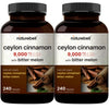 NatureBell 2 Pack Ceylon Cinnamon 9000mg Per Serving, 480 Capsules | Made with Organic Sri Lanka Ceylon Cinnamon Plus Organic Bitter Melon - Non-GMO, No Gluten